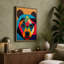 Bear Face Geometric - Print-136738077-136738076