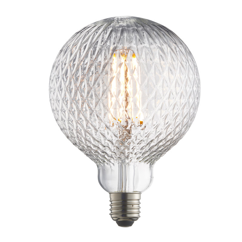 4W E27 ES G125 Globe LED Non-Dimmable Bulb - 480lm 2200K Warm White