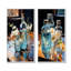 Blue Bottled Reflections - Ensemble de 2 décorations murales-1907015386-1907015391