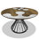 Hermione Round Walnut Wood Dining Table