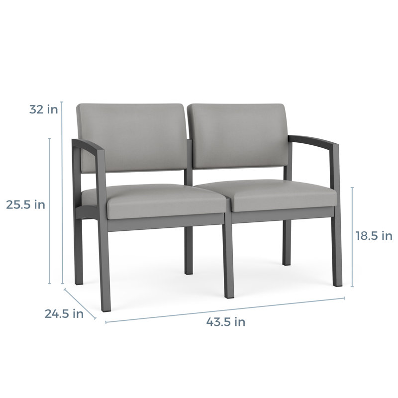 Structure en métal 2 places Lenox, Gris anthracite, Fosse Sentry