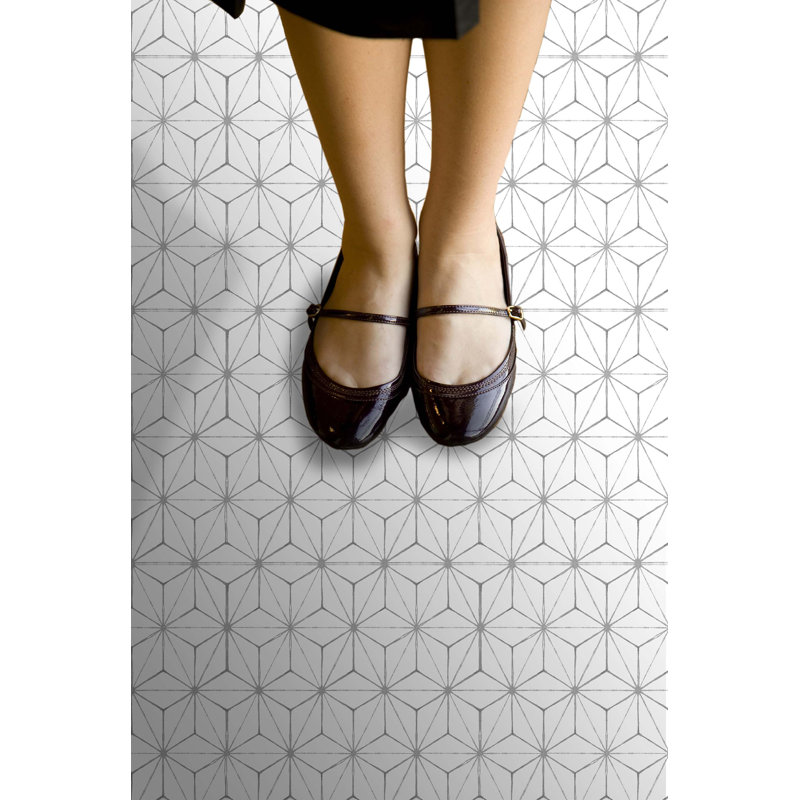 Kikko 60.96 x 152.4cm Vinyl Field Tile in White 10 Per Pack