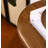 Retro Half-Round Console Table with Drawer & Scalloped Edge