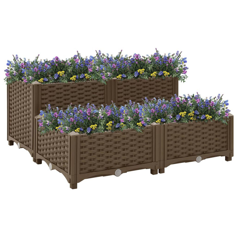 Rulo Raised Garden Bed, Brown