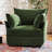 Merchelle 36'' W Oversized Premium Chenille Armchair With Accent Pillow & Removable Cushions-800230962-782254581