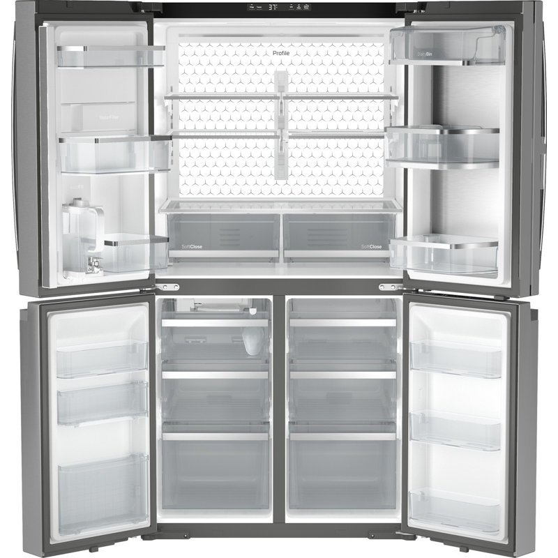 GE Profile™ Series Energy Star Smart 28 Cu. Ft. Fingerprint Resistant Quad-Door Refrigerator