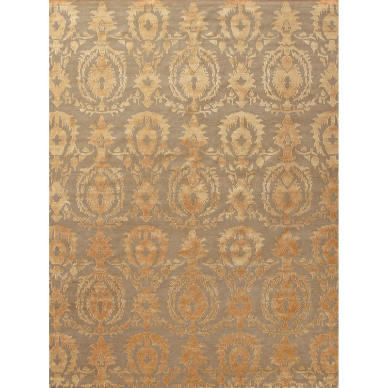 Classic Damask Area Rug, Rectangle 12' x 15'