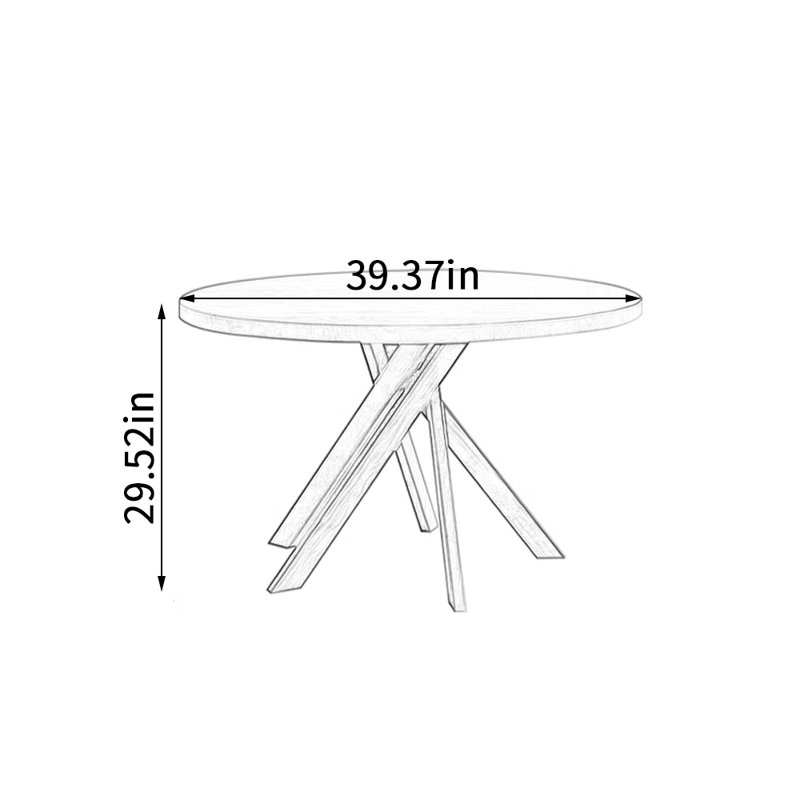 Kinnu, H 29,52 po x L 39,37 po x l 39,37 po
