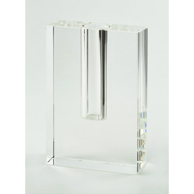Vase de table en cristal transparent