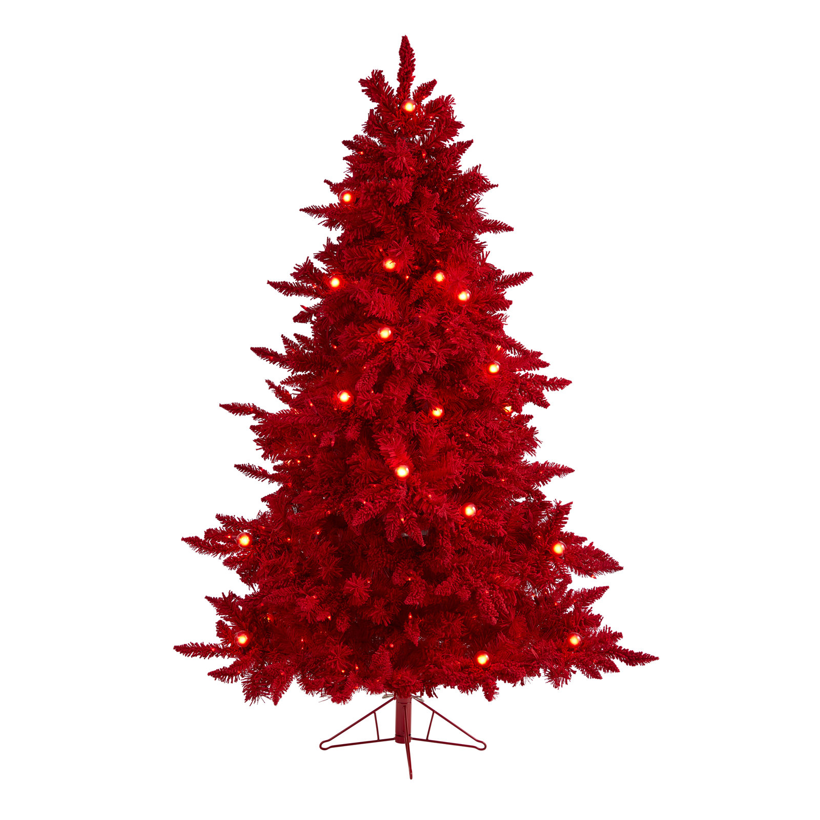 Lighted Artificial Christmas Tree, 6' H
