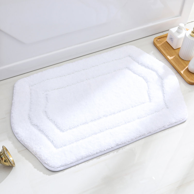 Non-Slip Bath Rug, White, 43.2cm W x 68.6cm L