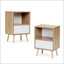 Ensemble de 2 tables de chevet Mid-Century