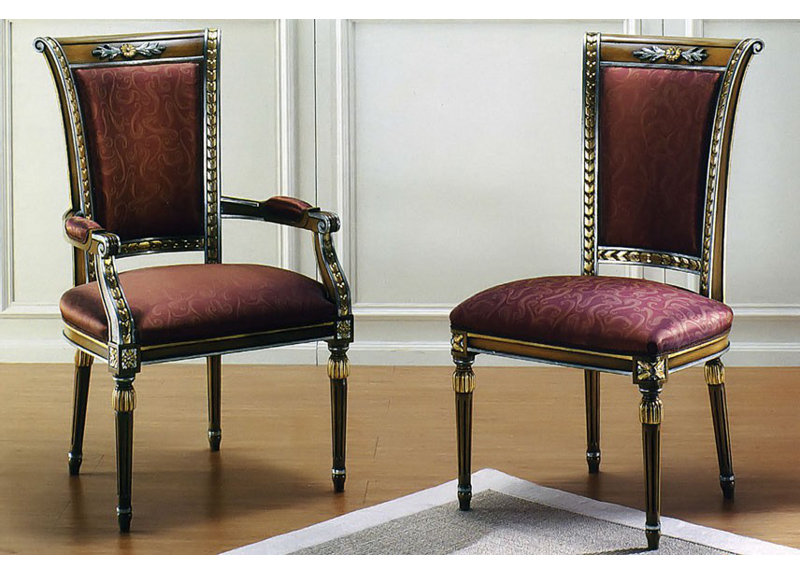 Muslin Upholstered Solid Back Side Chair Red