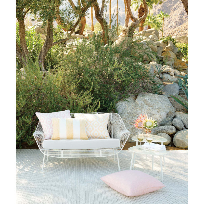 Veranda Ivory Handwoven Performance Rug, Rectangle 2' x 3'