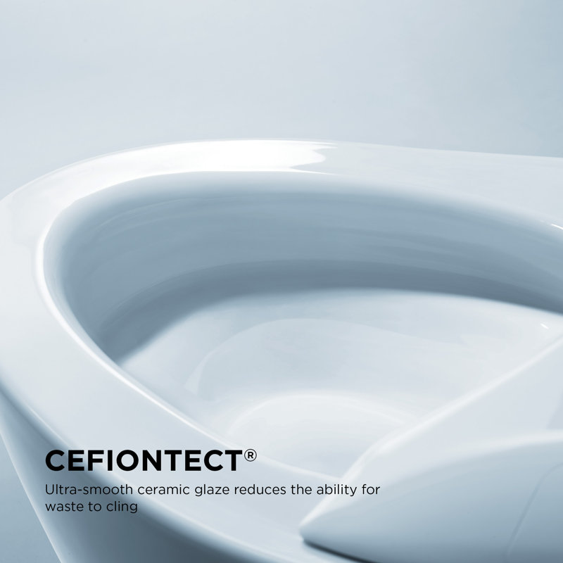 Dual-Flush Elongated Wall-Mounted with High Efficiency Flush (Seat Not Included)