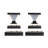 Luxor Black 4x4 and 5x5 Solar LED Deck Post Cap Light with Warm White and Hi/Lo Mode for Backyard and Wood Fence(2-Pack)-97681075