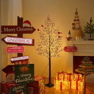 4.92' H Lighted Artificial Christmas Tree