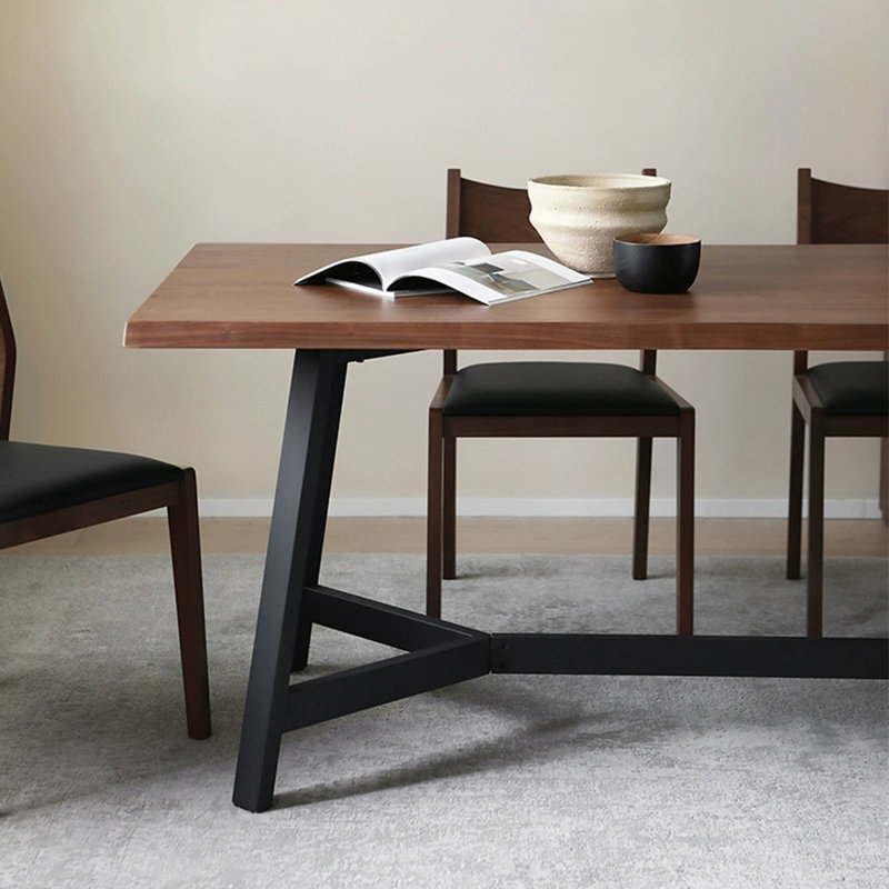 Modern simple solid wood dining table, 29.5"H x 78.7"L x 35.4"W