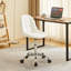 Chaise de bureau rembourrée sans accoudoirs Modern White-1750397517
