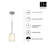 Elegance 1 - Light Chrome LED Pendant