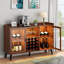 Bar à vin Ermo avec éclairage à DEL, armoire à café avec porte-bouteilles-1819497676