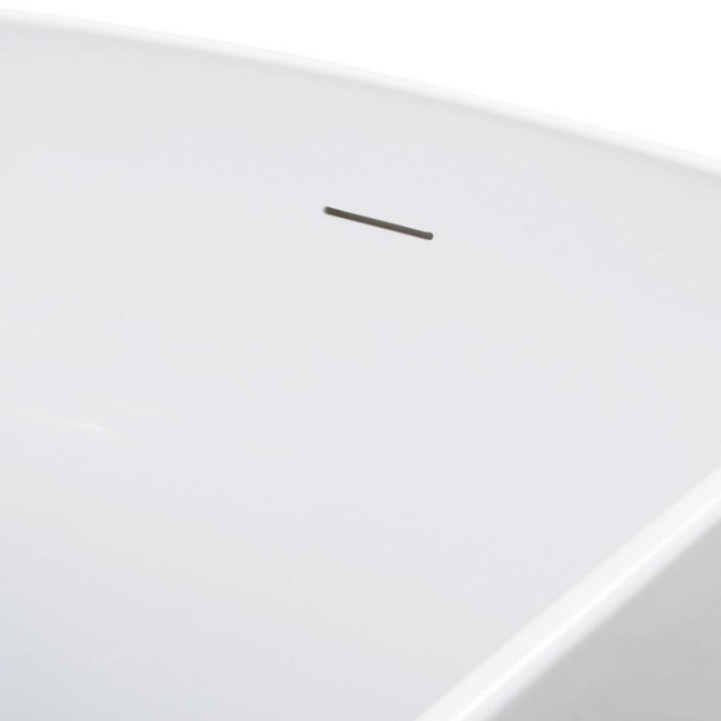 49'' Acrylic Freestanding Soaking Bathtub, White