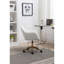 Chaise de bureau rotative à hauteur ajustable 360 ° avec pieds en métal dorés et roue universelle-613288070-613288071