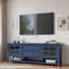 Meuble télé avec 2 armoires, 2 tiroirs et tablettes ouvertes-163742725