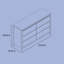 Commode double 6 tiroirs Alpine-122000509