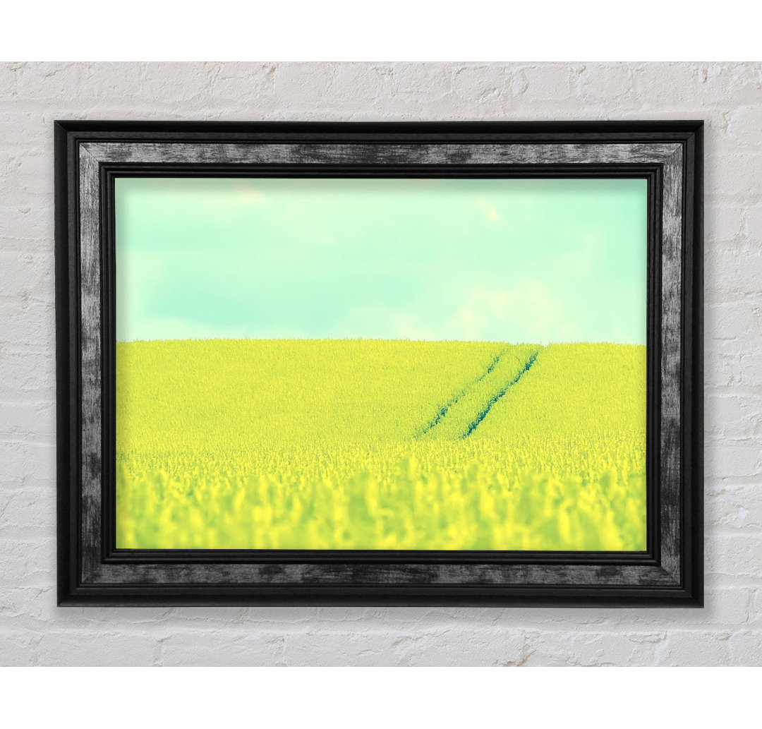 Beautiful Mustard Field - Einzelner Bilderrahmen Kunstdrucke