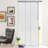 Embroidered Chiffon 3-Panel Single Rail Panel Track Extendable 28"-43"W x 91.4"H, Panel width 15.75"