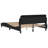 vidaXL Bed Frame Dover Black 137x190 cm Faux Leather-393219262-393219263