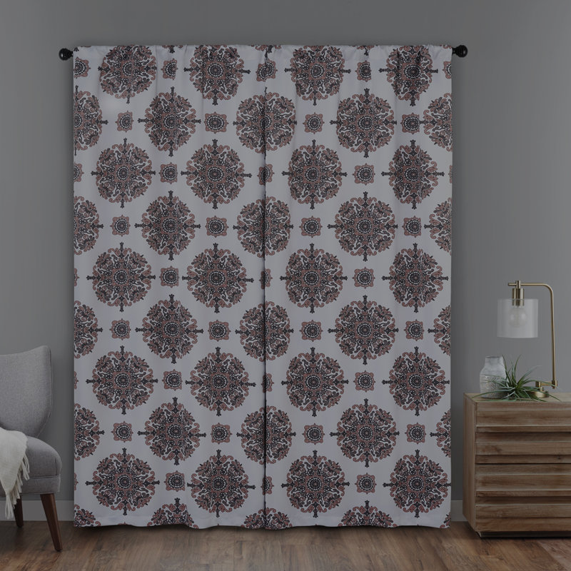 Eclipse Olivia Room Darkening Thermaweave, Rod Pocket Window Curtain Panel, 37" W x 84" L, Cameo