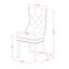 Ensemble de cuisine 5 pièces Mid-Century pour 4 personnes en polyester et table ronde / ovale - finition lin blanc.-667199030-664705223
