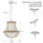 Maliza 3 - Light Dimmable Empire Chandelier