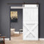 Porte de grange à panneaux et en bois avec quincaillerie d'installation-87953019-87953031-87953085