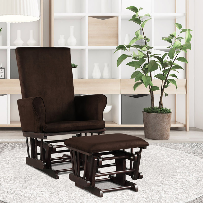 Chaise berçante Abi-Rose, Marron