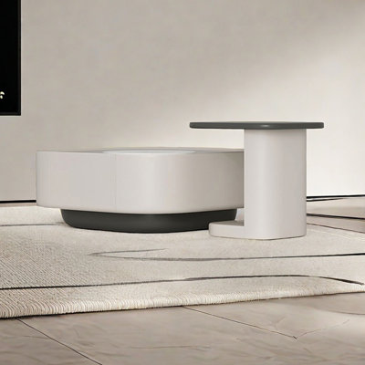 Table basse Slab avec laque piano