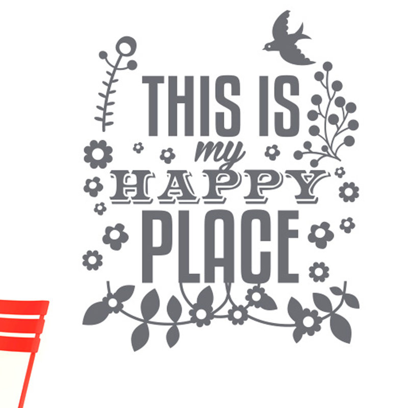 Wall Decal, Grey, Medium