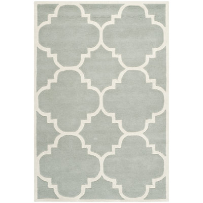 Carolene Hand Tufted Wool Geometric Rug