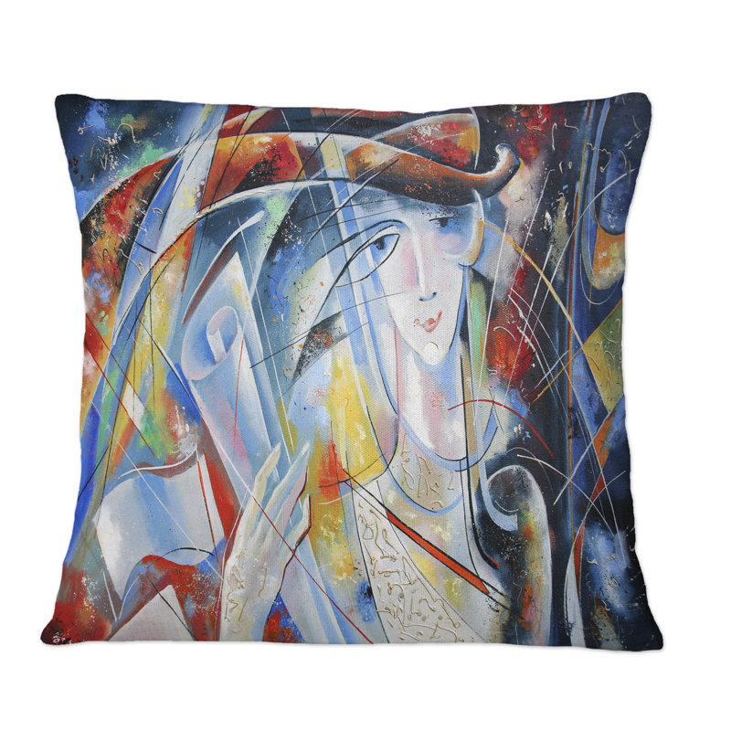 Creative Inspiration From The Poet - Coussin décoratif à imprimé rétro, 16 po x 16 po