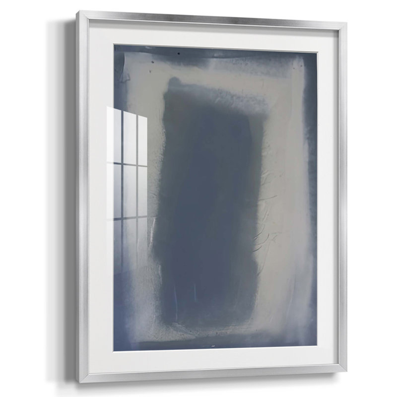 The Shadow Framed Print, White, Silver Framed Paper