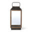 Small Rustic Outdoor Fir Wood And Galvanized Metal Cabin Lantern-1934781334