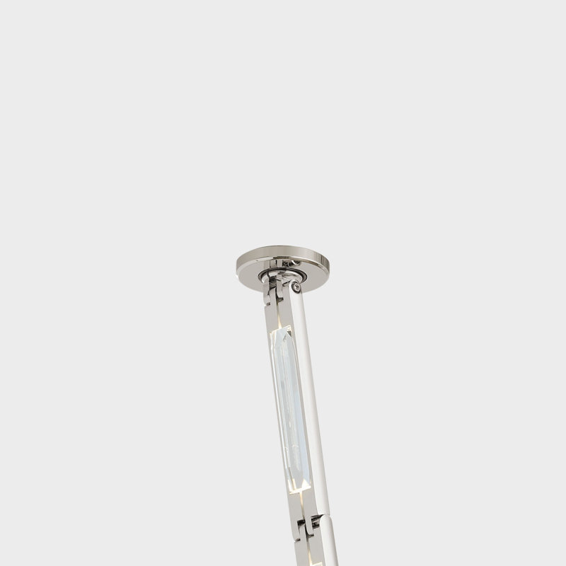 Catena 118 Chandelier, 3000 Kelvins, Surface, Polished Nickel