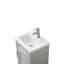 Meuble-lavabo sur pied simple avec plateau en céramique 20,375 po Amberlynne-1622031750
