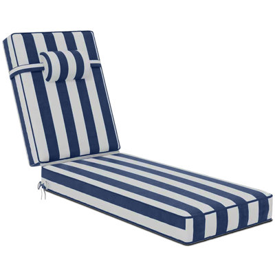 Coussins de chaise longue d'extérieur en oléfine 72 po x 21 po x 4 po