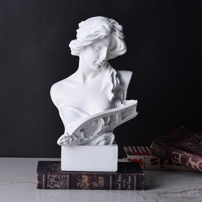 11.8" H Greek Mythology Bust Statue Decor