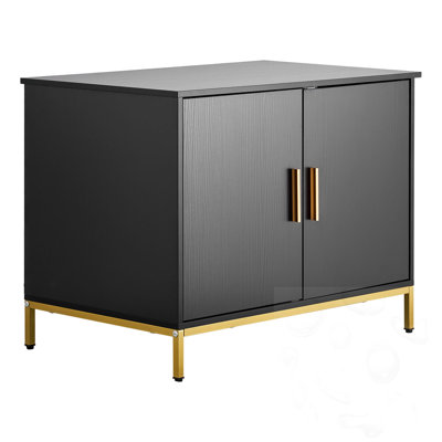 Cat Litter Box Enclosure With Metal Legs & Handle
