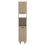 Garde-manger Hasselt, double porte, six tablettes - pin clair