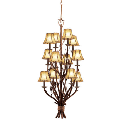 Ponderosa 12 LT Ponderosa Tiered Chandelier Kalco